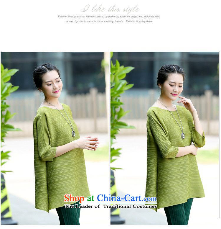 Forest Narcissus Summer 2015 New fifth cuff round-neck collar skirt swing under the Korean style liberal larger T-shirt shirt XYY-98024 beans are green code picture, prices, brand platters! The elections are supplied in the national character of distribution, so action, buy now enjoy more preferential! As soon as possible.