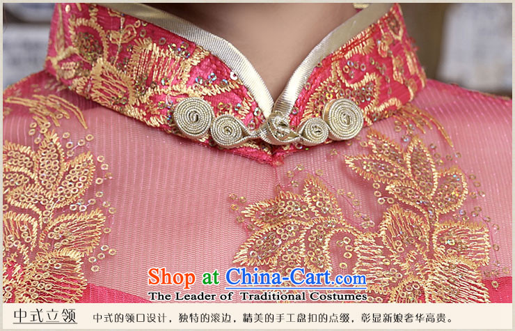 Millennium bride 2015 Spring/Summer new retro pearl embroidery edging petticoats short of qipao gown toasting champagne marriages Q331 RED S picture, prices, brand platters! The elections are supplied in the national character of distribution, so action, buy now enjoy more preferential! As soon as possible.