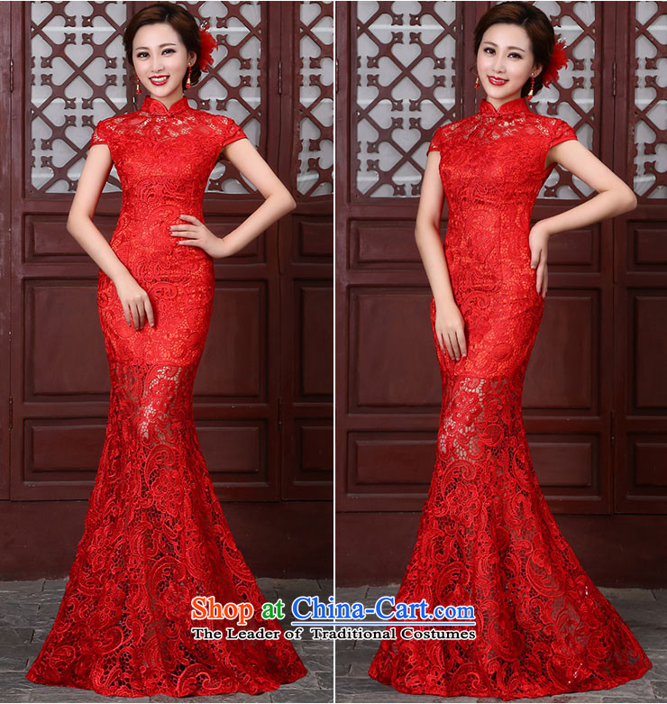 Millennium bride 2015 Spring/Summer New Stylish retro lace married crowsfoot qipao gown Q3011 toasting champagne bridal petticoats engraving) S picture, prices, brand platters! The elections are supplied in the national character of distribution, so action, buy now enjoy more preferential! As soon as possible.