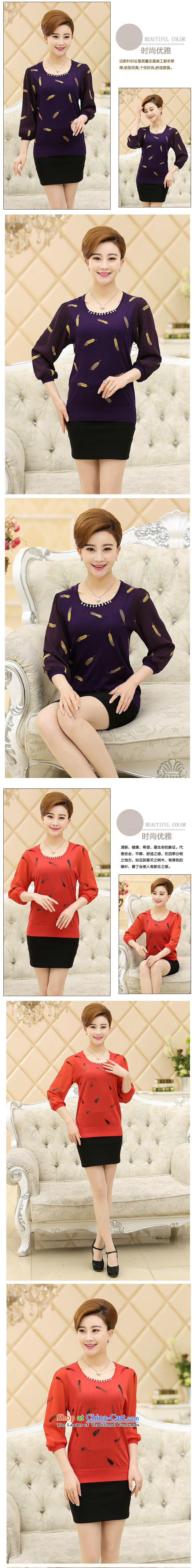 In 2015, trade shop Deloitte Touche Tohmatsu Older Women Spring New t shirt stylish Seven 桖 cuff chiffon lace larger mother blouses red XXL picture, prices, brand platters! The elections are supplied in the national character of distribution, so action, buy now enjoy more preferential! As soon as possible.
