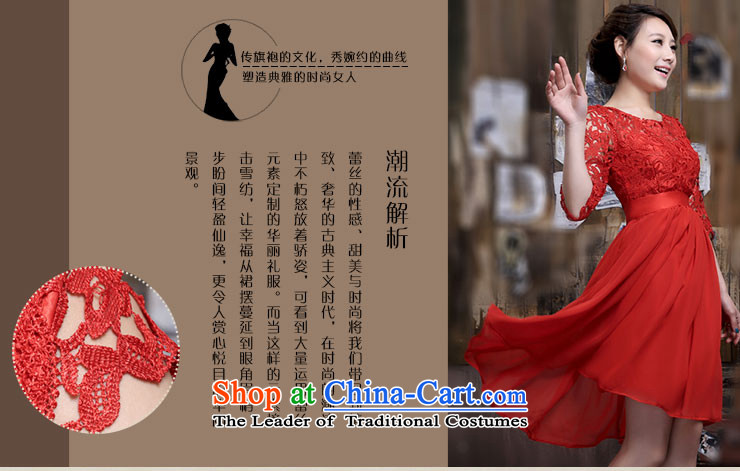 Millennium bride 2015 Spring/Summer new improved Stylish retro lace qipao gown toasting champagne marriages in sleeve length of Q353 S picture, prices, brand platters! The elections are supplied in the national character of distribution, so action, buy now enjoy more preferential! As soon as possible.