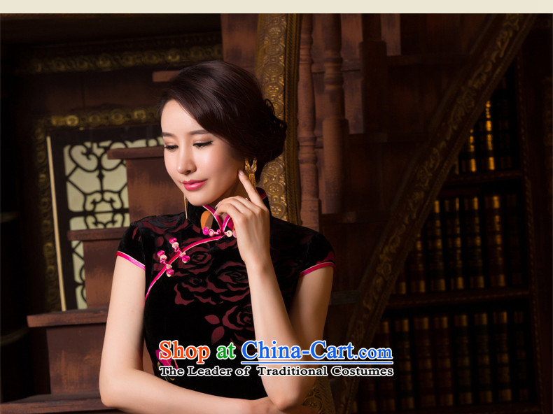 7475 Flower-bong-migratory 2015 Summer new retro-cashmere qipao daily fashion Sau San short-sleeved qipao DQ15109 skirt the saffron M picture, prices, brand platters! The elections are supplied in the national character of distribution, so action, buy now enjoy more preferential! As soon as possible.