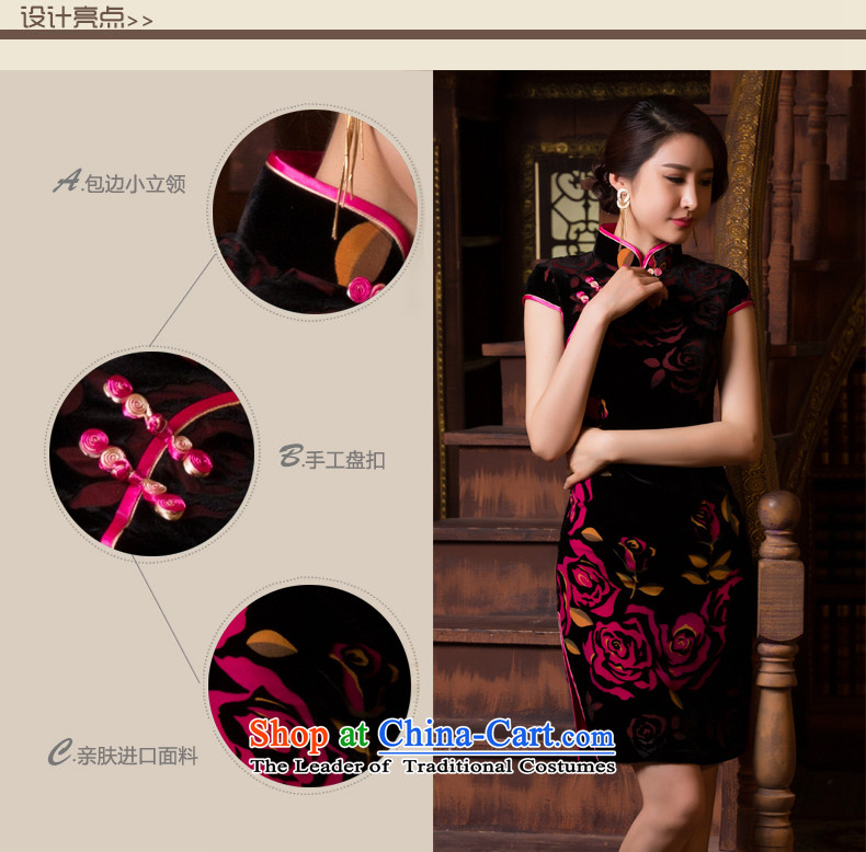 7475 Flower-bong-migratory 2015 Summer new retro-cashmere qipao daily fashion Sau San short-sleeved qipao DQ15109 skirt the saffron M picture, prices, brand platters! The elections are supplied in the national character of distribution, so action, buy now enjoy more preferential! As soon as possible.