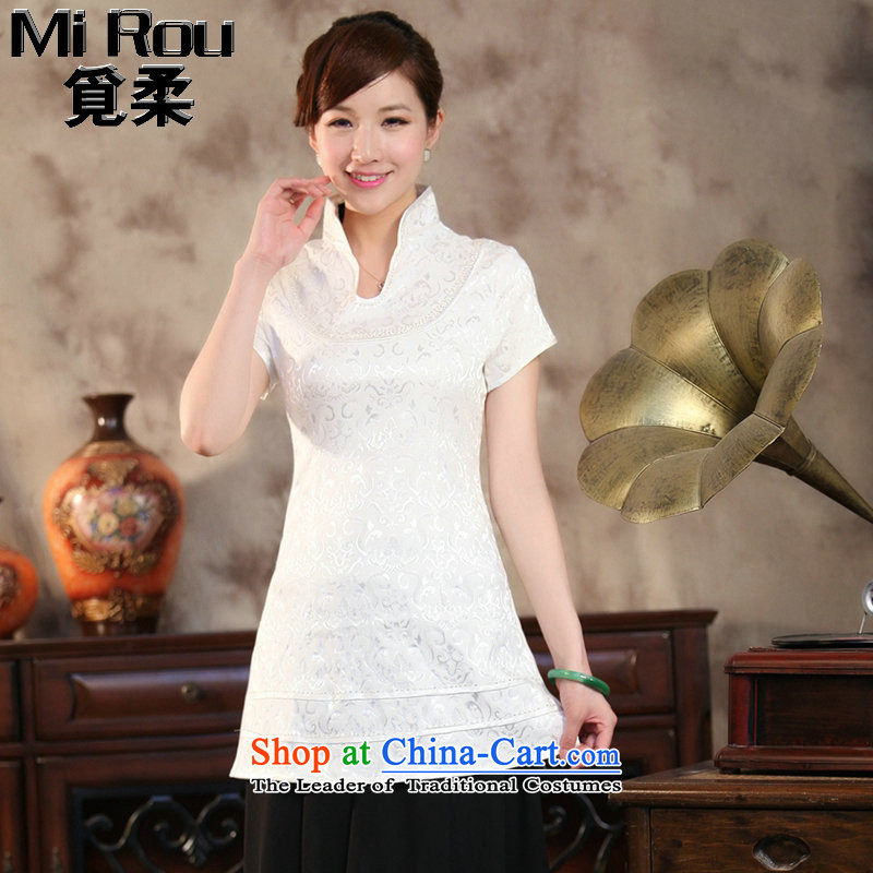 Find the new summer Sophie female Tang Dynasty Chinese shirt qipao improvements in light collar long short-sleeved Tang dynasty figure color M find Sophie , , , shopping on the Internet