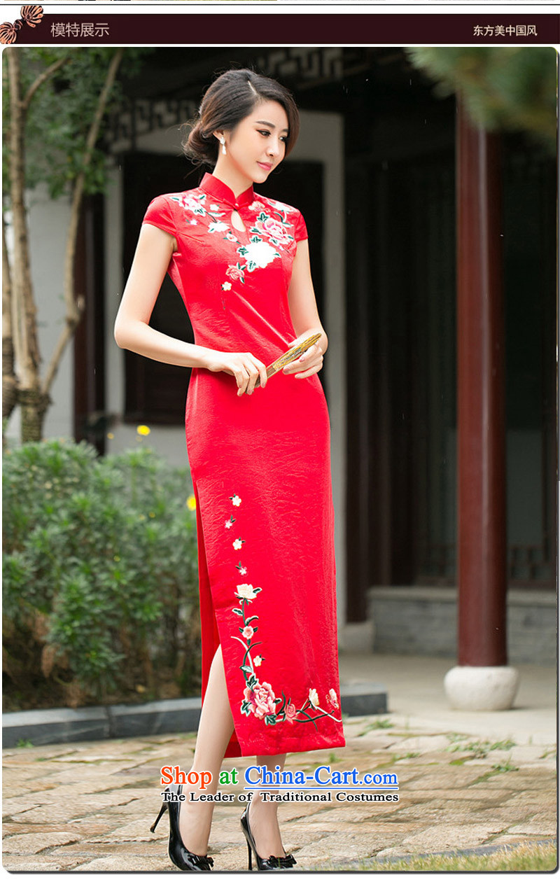 2015 new toasting champagne DEPTHDES Service Bridal wedding dress improved cheongsam long summer fashion of the forklift truck heavy industry embroidery Sau San video thin replicas of red , prices, picture XL brand platters! The elections are supplied in the national character of distribution, so action, buy now enjoy more preferential! As soon as possible.