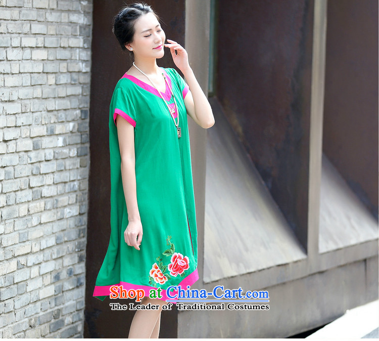 Elizabeth, 2015 NEW Summer stitching embroidery jacquard ethnic dresses cotton linen dress in long C1132 RED XL Photo, prices, brand platters! The elections are supplied in the national character of distribution, so action, buy now enjoy more preferential! As soon as possible.