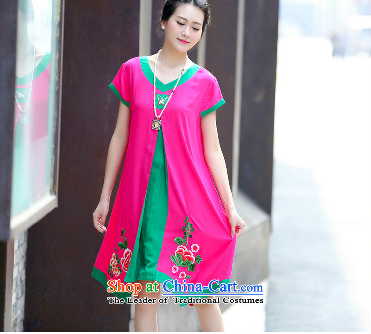 Elizabeth, 2015 NEW Summer stitching embroidery jacquard ethnic dresses cotton linen dress in long C1132 RED XL Photo, prices, brand platters! The elections are supplied in the national character of distribution, so action, buy now enjoy more preferential! As soon as possible.