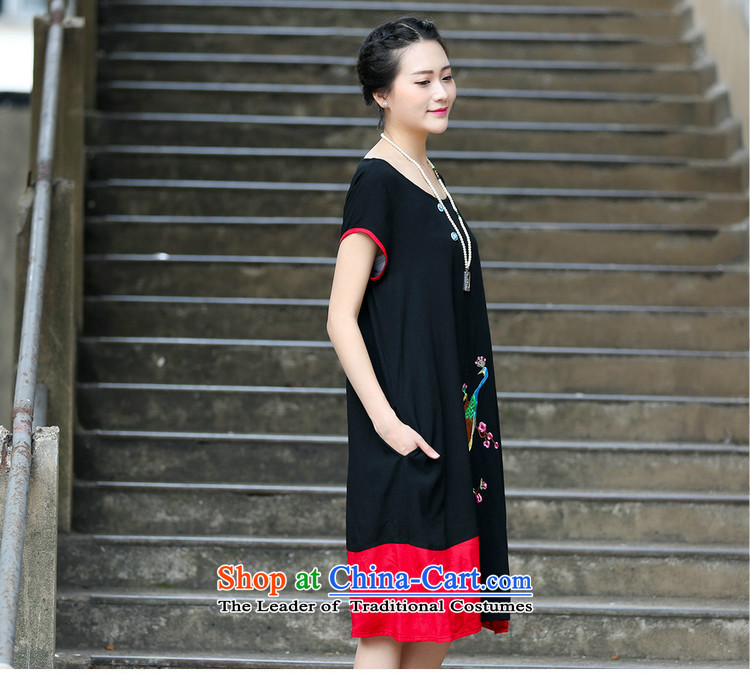 Elizabeth, 2015 NEW Summer stitching embroidery jacquard ethnic dresses cotton linen dress in long  C1131 better pictures, price XXXL RED, brand platters! The elections are supplied in the national character of distribution, so action, buy now enjoy more preferential! As soon as possible.