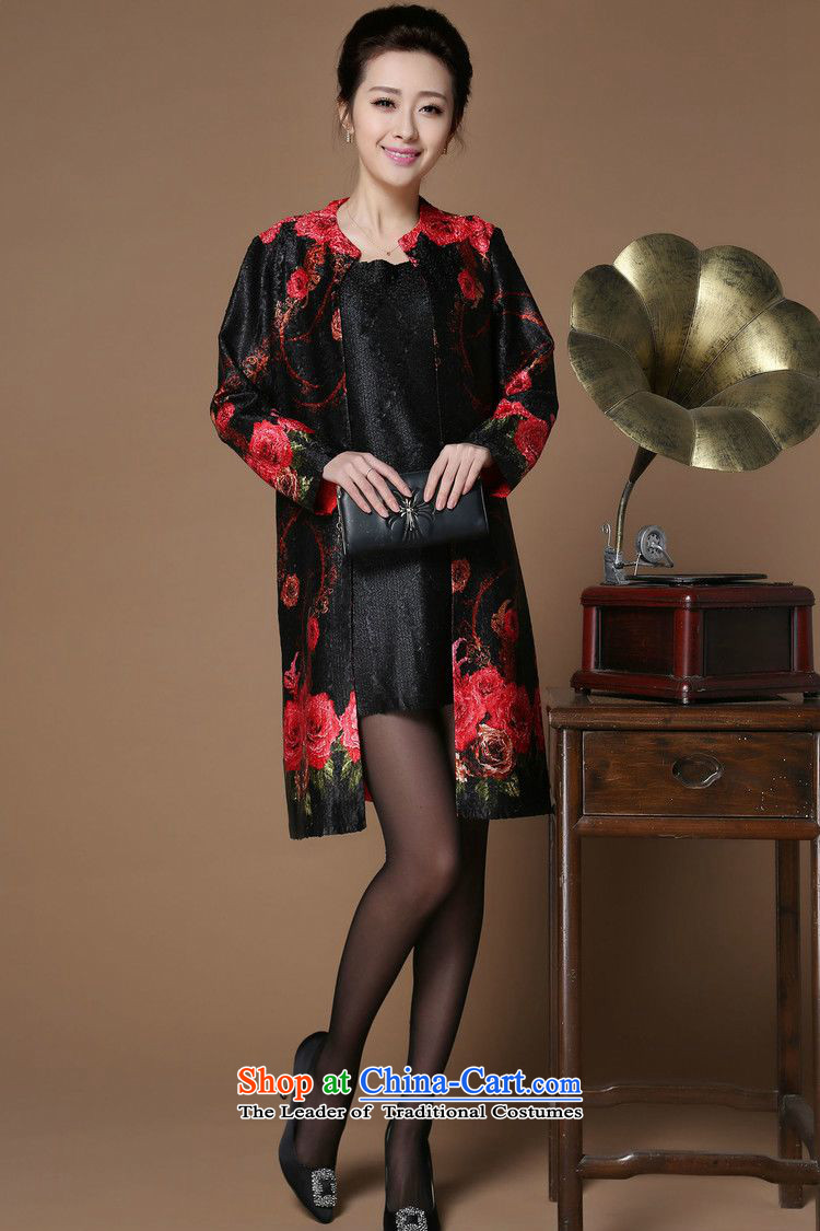 2015 Summer forest narcissus New Silk Dresses retro creases in older mother who wear skirts no decoration sleeved vest skirt Black XL pictures, XYY-1011 price, brand platters! The elections are supplied in the national character of distribution, so action, buy now enjoy more preferential! As soon as possible.