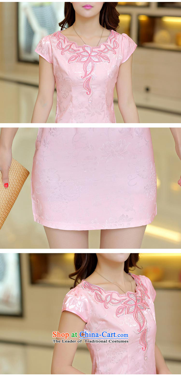 2015 new summer for women is improvement of qipao dresses video thin Ms. qipao temperament daily Sau San dress 1601 pink M picture, prices, brand platters! The elections are supplied in the national character of distribution, so action, buy now enjoy more preferential! As soon as possible.