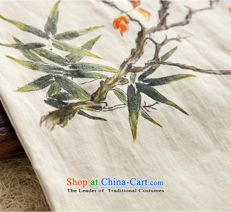 Ink cotton linen Chinese high-end load spring and autumn qipao new long-sleeved stylish 2015 improved retro long skirt qipao apricot XL Photo, prices, brand platters! The elections are supplied in the national character of distribution, so action, buy now enjoy more preferential! As soon as possible.