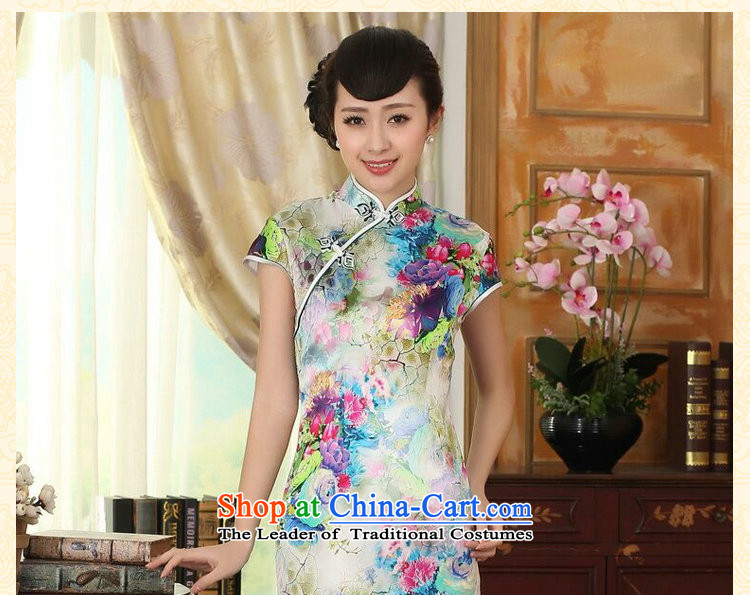 Dan smoke summer female qipao heavyweight silk Retro classic herbs extract poster stretch of Sau San double short qipao Figure Color S picture, prices, brand platters! The elections are supplied in the national character of distribution, so action, buy now enjoy more preferential! As soon as possible.