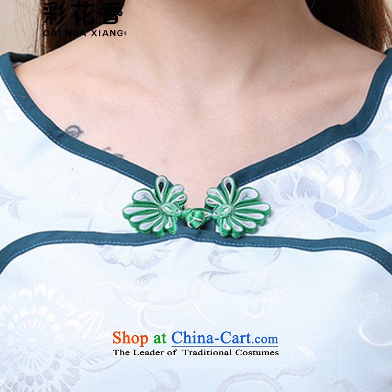 The fragrance of the spring and summer of 2015, also replace the girl China wind ethnic cheongsam dress photo color , color 8,958 flowers (CAI HUA XIANG) , , , shopping on the Internet
