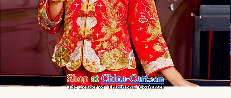 Bathing in the use of Chinese bride skirts Yoyo Chen Wu-fu toasting champagne dresses Small Service Bridal Longfeng use wedding dresses costume wedding dress gold and silver thread embroidery 1122 Silver heart small Wu-fu L chest 92CM picture, prices, brand platters! The elections are supplied in the national character of distribution, so action, buy now enjoy more preferential! As soon as possible.