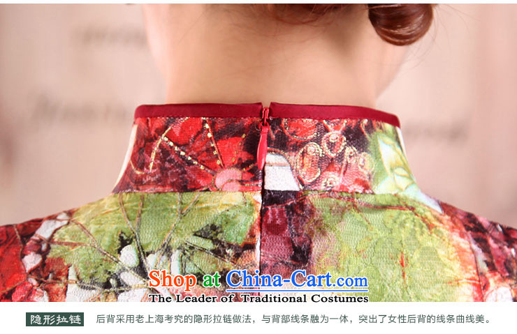 Millennium bride in the spring of 2015, the new elderly mother with retro flowers dresses and the relatively short time, the improvement of lotus flowers daily qipao X162 arts Nga XL Photo, prices, brand platters! The elections are supplied in the national character of distribution, so action, buy now enjoy more preferential! As soon as possible.