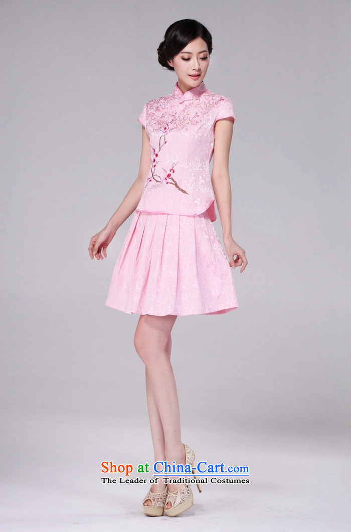 In accordance with the snow covered by the spring and summer of 2015, Tang dynasty new women's improved daily cheongsam dress retro look stylish two kit pink XXL picture, prices, brand platters! The elections are supplied in the national character of distribution, so action, buy now enjoy more preferential! As soon as possible.