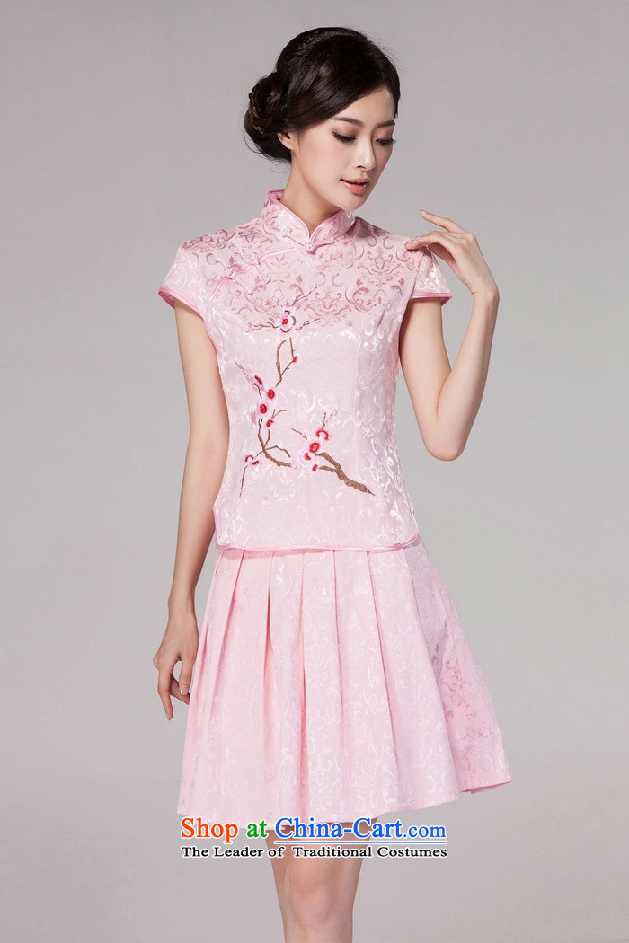 In accordance with the snow covered by the spring and summer of 2015, Tang dynasty new women's improved daily cheongsam dress retro look stylish two kit pink XXL picture, prices, brand platters! The elections are supplied in the national character of distribution, so action, buy now enjoy more preferential! As soon as possible.