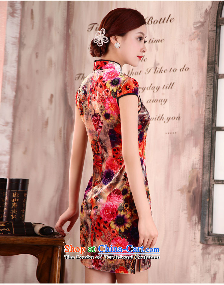  The spring of the new millennium the bride 2015 new summer retro skirt Fashion, elderly mother improved load short of Qipao X5073 daily system flowers ink S picture, prices, brand platters! The elections are supplied in the national character of distribution, so action, buy now enjoy more preferential! As soon as possible.