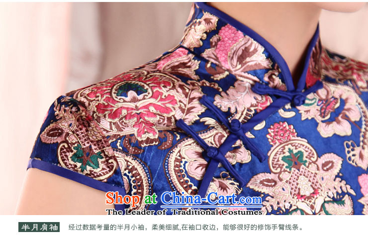  The spring of the new millennium the bride 2015 new summer retro skirt Fashion, elderly mother improved load short of Qipao X5073 daily system flowers ink S picture, prices, brand platters! The elections are supplied in the national character of distribution, so action, buy now enjoy more preferential! As soon as possible.