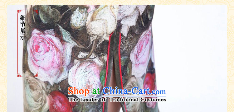 Ms. summer floral qipao heavyweight silk digital inkjet qipao stylish and simple elastic herbs extract short qipao Figure Color S picture, prices, brand platters! The elections are supplied in the national character of distribution, so action, buy now enjoy more preferential! As soon as possible.
