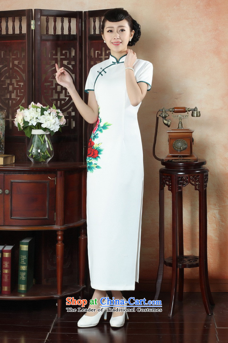 Dan Xia, ethnic smoke dress cheongsam dress stylish improved Chinese collar hand-painted retro long cheongsam dress Figure 2XL color pictures, prices, brand platters! The elections are supplied in the national character of distribution, so action, buy now enjoy more preferential! As soon as possible.