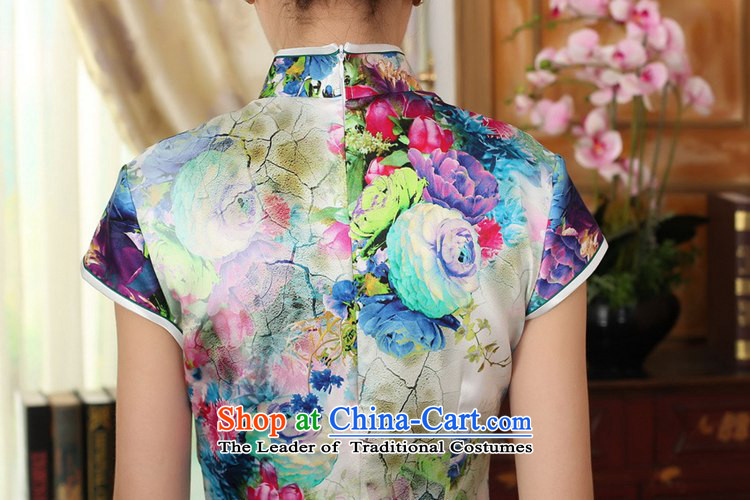 In accordance with the love in a trendy new for women of ethnic Chinese Tang dynasty improved poster Sau San Tong loaded short, double-decker cheongsam dress LGD/Z0006# picture color S picture, prices, brand platters! The elections are supplied in the national character of distribution, so action, buy now enjoy more preferential! As soon as possible.