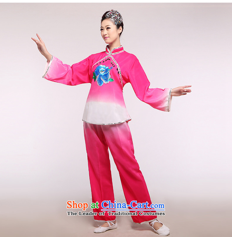 The national costumes female stage yangko replacing dance wearing square dance by performing clothing Fan Dance lime green pendants XL Photo, prices, brand platters! The elections are supplied in the national character of distribution, so action, buy now enjoy more preferential! As soon as possible.