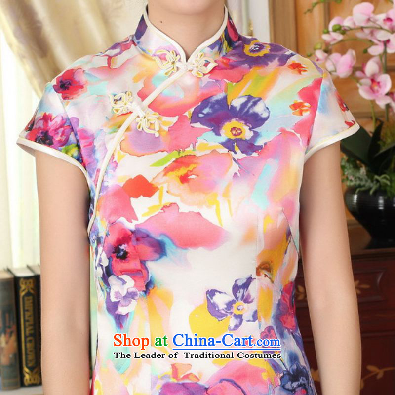 In accordance with the new l love women retro ethnic improved Tang dynasty stamp Sau San Tong replacing QIPAO) short skirt LGD/Z0017# picture color , L, in accordance with the Love l , , , shopping on the Internet