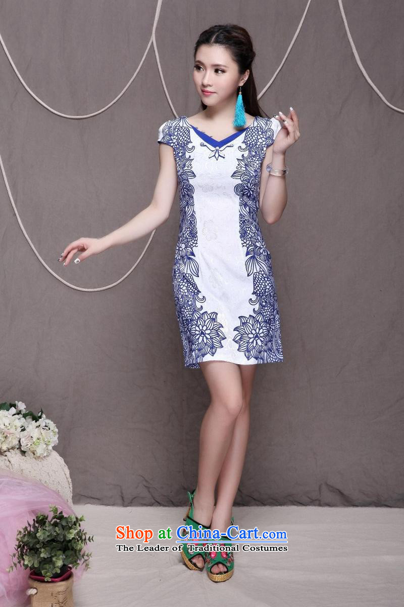 Statements were made by the              2015 National wind princess stylish Chinese cheongsam dress retro graphics thin cheongsam #9912 Sau San blue XL Photo, prices, brand platters! The elections are supplied in the national character of distribution, so action, buy now enjoy more preferential! As soon as possible.