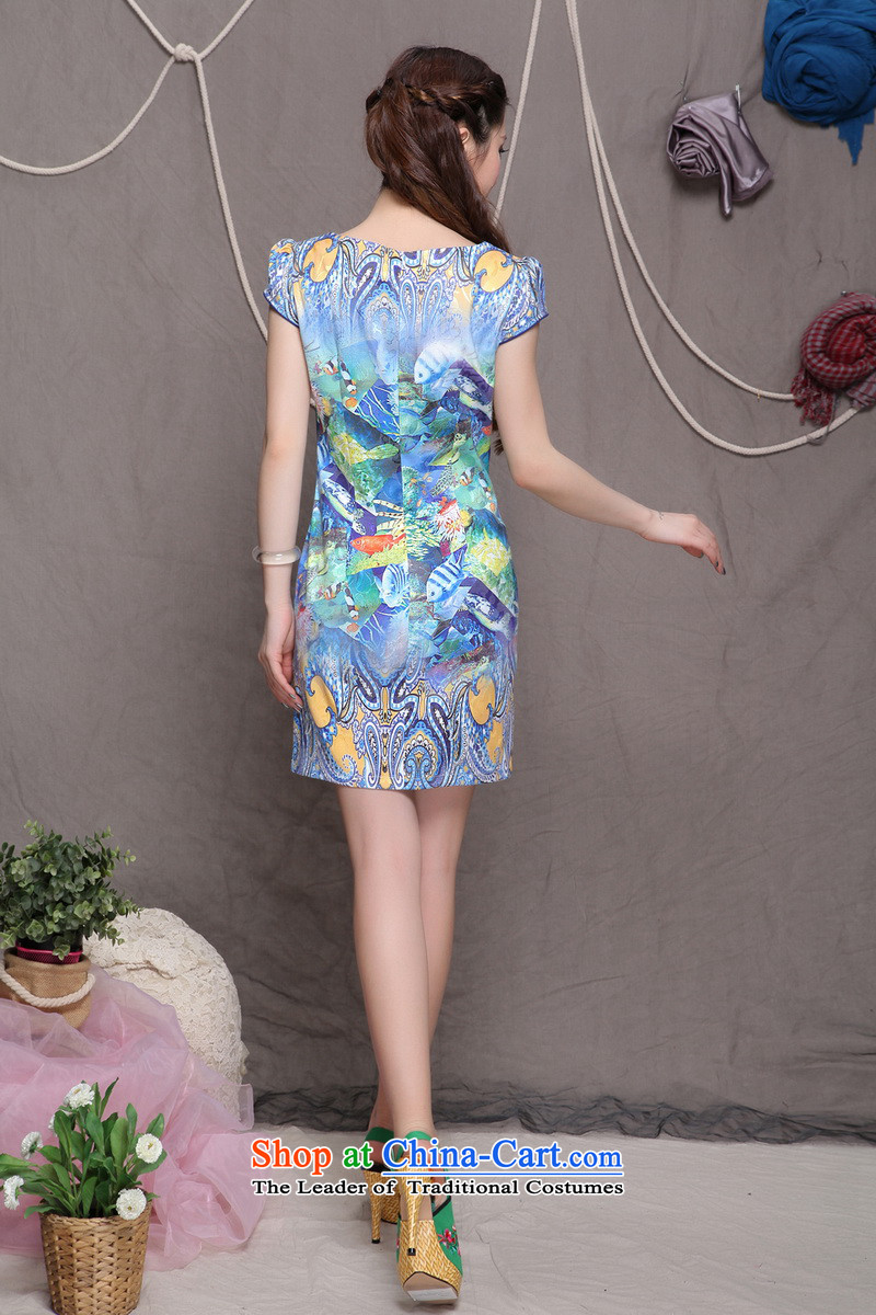 Statements were made by the princess of         2015 National wind stylish embroidery cheongsam Chinese cheongsam dress daily #9908 qipao Sau San pictures retro-color pictures, prices, M brand platters! The elections are supplied in the national character of distribution, so action, buy now enjoy more preferential! As soon as possible.