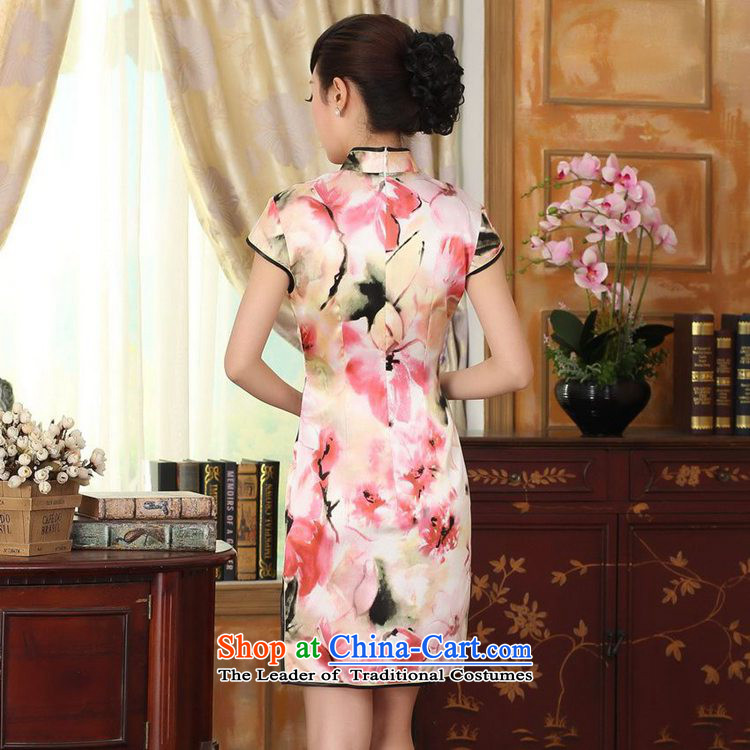 In accordance with the new l love women retro improved Tang Dynasty is pressed to collar stamp short-sleeved Sau San Tong replacing cheongsam dress LGD/Z0012# picture color L photo, prices, brand platters! The elections are supplied in the national character of distribution, so action, buy now enjoy more preferential! As soon as possible.