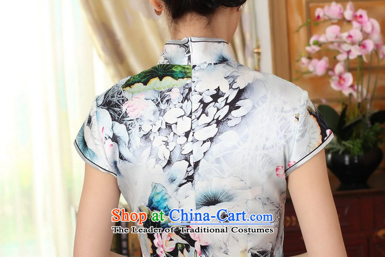In accordance with the new l love women of ethnic improved poster Tang MOUNTING ANGLED ends up tie short-sleeved Sau San Tong replacing cheongsam dress LGD/Z0011# picture color 2XL Photo, prices, brand platters! The elections are supplied in the national character of distribution, so action, buy now enjoy more preferential! As soon as possible.