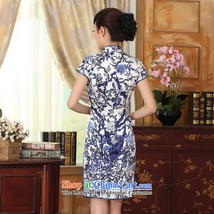 In accordance with the new l love women retro improved Chinese Tang MOUNTING ANGLED badges of classical tray clip Sau San Tong loaded short-sleeved qipao skirt LGD/Z0008# figure L picture, prices, brand platters! The elections are supplied in the national character of distribution, so action, buy now enjoy more preferential! As soon as possible.