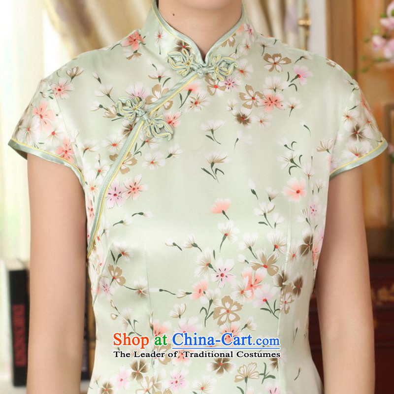 In accordance with the love in a trendy new for women of nostalgia for the improvement of the skirt Classic tray clip short of Sau San Tong replacing cheongsam dress LGD/Z0009# figure in love L M , , , shopping on the Internet