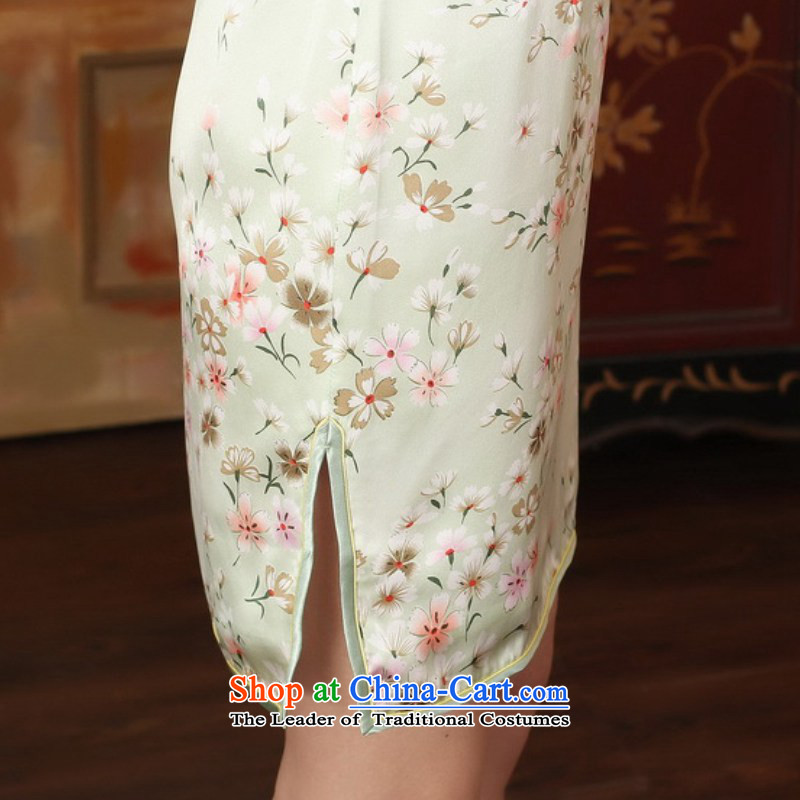 In accordance with the love in a trendy new for women of nostalgia for the improvement of the skirt Classic tray clip short of Sau San Tong replacing cheongsam dress LGD/Z0009# figure in love L M , , , shopping on the Internet