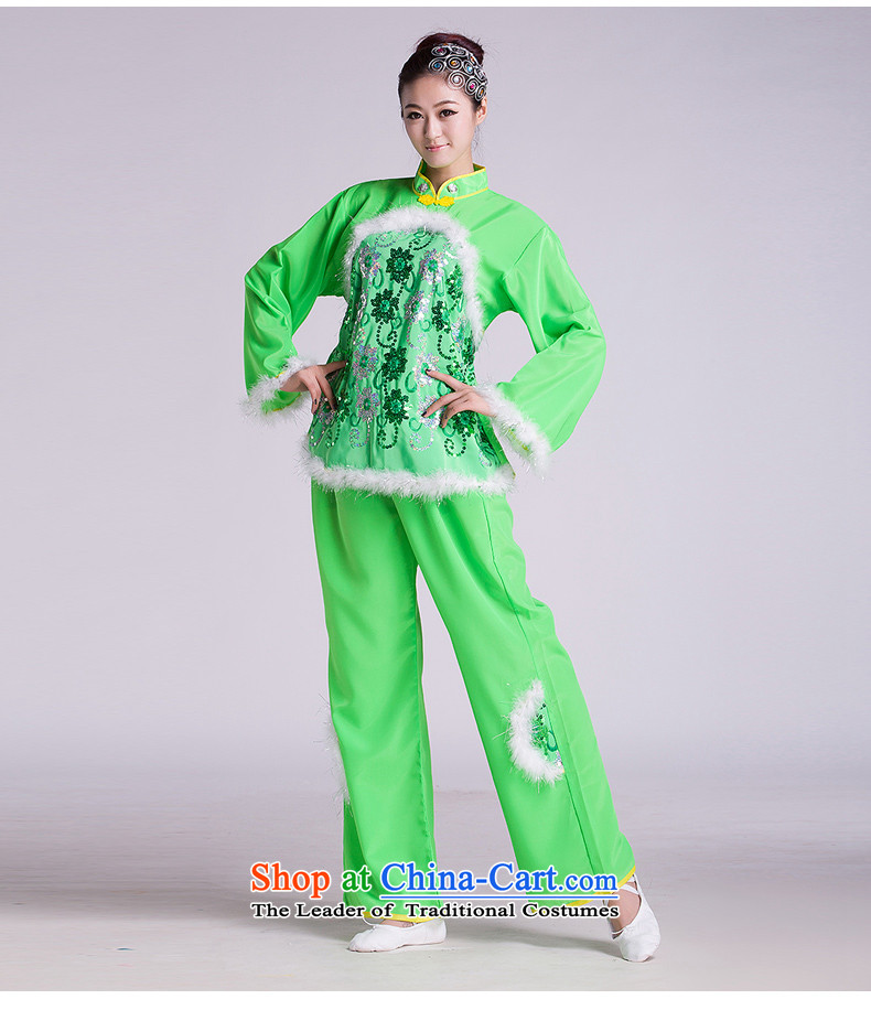 Service costumes yangko new people go Fan Dance Dance folk dance show services Square Red M picture, prices, brand platters! The elections are supplied in the national character of distribution, so action, buy now enjoy more preferential! As soon as possible.