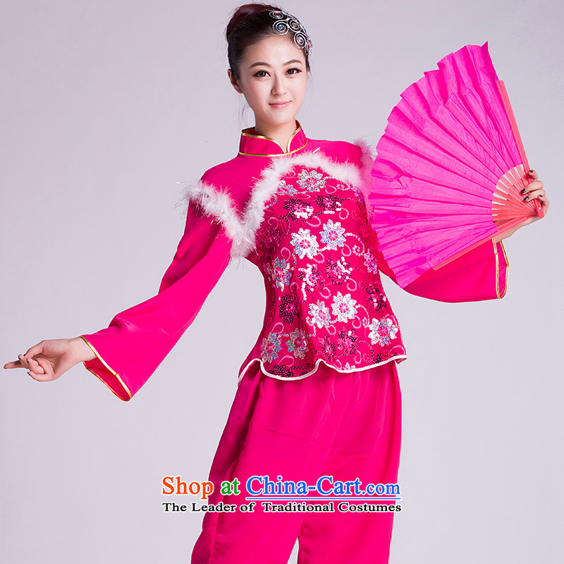 Service costumes yangko new people go Fan Dance Dance folk dance show services Square Red M Lok since the , , , shopping on the Internet