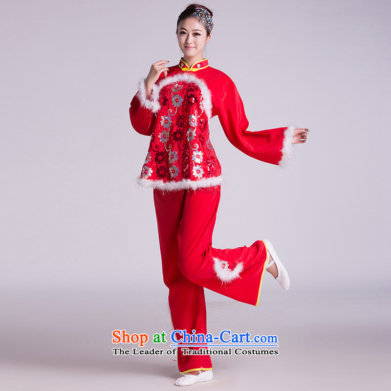 Service costumes yangko new people go Fan Dance Dance folk dance show services Square Red M Lok since the , , , shopping on the Internet