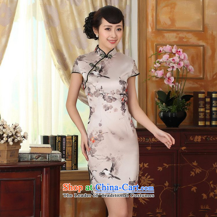 In accordance with the new l love women retro improved Chinese Dress is pressed to suit tray clip Sau San Tong loaded short-sleeved qipao skirt Lgd/z0005# Figure 2XL Photo, prices, brand platters! The elections are supplied in the national character of distribution, so action, buy now enjoy more preferential! As soon as possible.