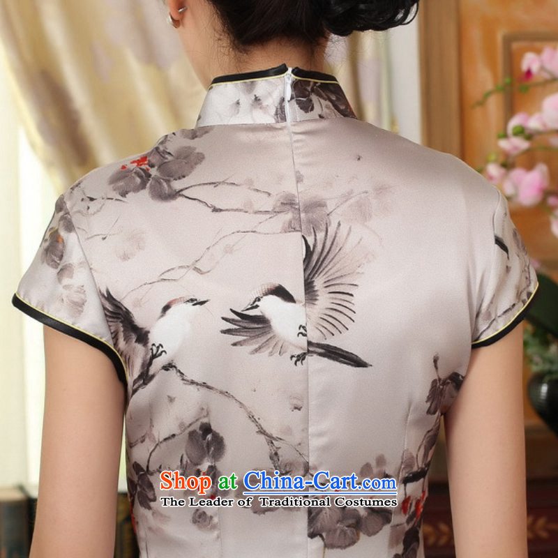 In accordance with the new l love women retro improved Chinese Dress is pressed to suit tray clip Sau San Tong loaded short-sleeved qipao skirt LGD/Z0005#  2XL, figure in love l , , , shopping on the Internet