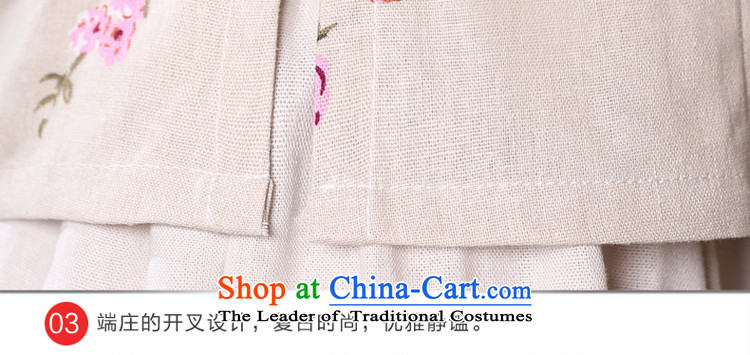 At 2015 new parent cheongsam dress clothes summer short, improvement of nostalgia for the day-to-cotton linen short-sleeved dresses, short-sleeved T-shirt 2XL Photo, prices, brand platters! The elections are supplied in the national character of distribution, so action, buy now enjoy more preferential! As soon as possible.