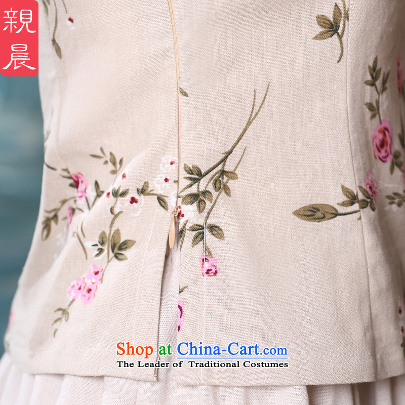 At 2015 new parent cheongsam dress clothes summer short, improvement of nostalgia for the day-to-cotton linen short-sleeved dresses, short-sleeved T-shirt 2XL, pro-am , , , shopping on the Internet
