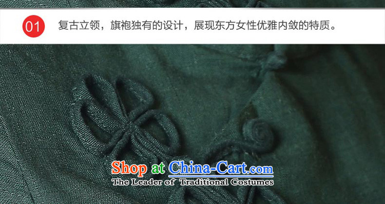 The pro-am daily new 2015 summer and fall with cotton linen clothes retro Ms. qipao short-sleeved in long skirt MU473 shirt + m White Dress 2XL Photo, prices, brand platters! The elections are supplied in the national character of distribution, so action, buy now enjoy more preferential! As soon as possible.