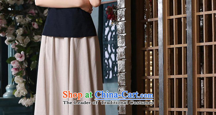 At 2015 new pro-summer and fall short-sleeved daily with cotton linen dresses in the reconstructed long Ms. Dress Shirt + M LN453 improved white dress XL Photo, prices, brand platters! The elections are supplied in the national character of distribution, so action, buy now enjoy more preferential! As soon as possible.