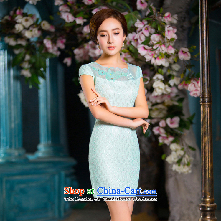 Mr. Lapland, lace dresses 2015 Summer new short qipao daily improved Sau San Gentlewoman China wind PL164 picture color 163 L picture, prices, brand platters! The elections are supplied in the national character of distribution, so action, buy now enjoy more preferential! As soon as possible.