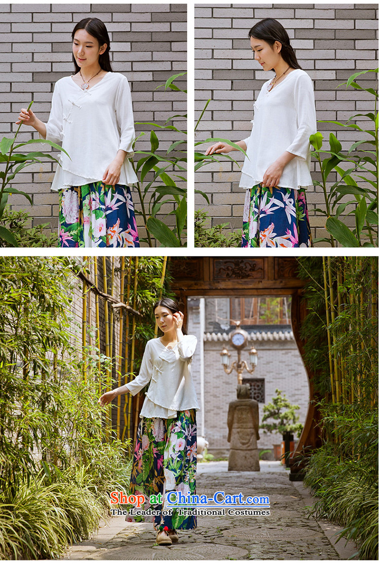 In particular ethnic 2015 Keun-young Women's Summer Chinese clothing improved Tang dynasty retro Han-loose large code disk port T-shirt white L picture, prices, brand platters! The elections are supplied in the national character of distribution, so action, buy now enjoy more preferential! As soon as possible.
