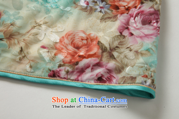 The end of the light gray velour poster printing Korean manual tray clip improved cheongsam dress JT5082 GREEN M picture, prices, brand platters! The elections are supplied in the national character of distribution, so action, buy now enjoy more preferential! As soon as possible.