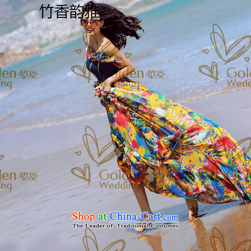 Chuk Heung and were the subject of the new 2015 wedding dresses stamp stitching cowboy wiping the chest long skirt skirt picture color S and were Chuk Heung , , , shopping on the Internet
