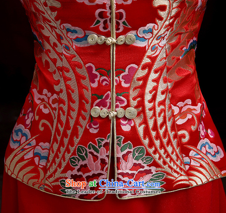 Pure Love bamboo yarn-soo Wo Service 2015 new high-end marriages qipao retro bows service kit qipao spring length of Chinese wedding dress RED M picture, prices, brand platters! The elections are supplied in the national character of distribution, so action, buy now enjoy more preferential! As soon as possible.