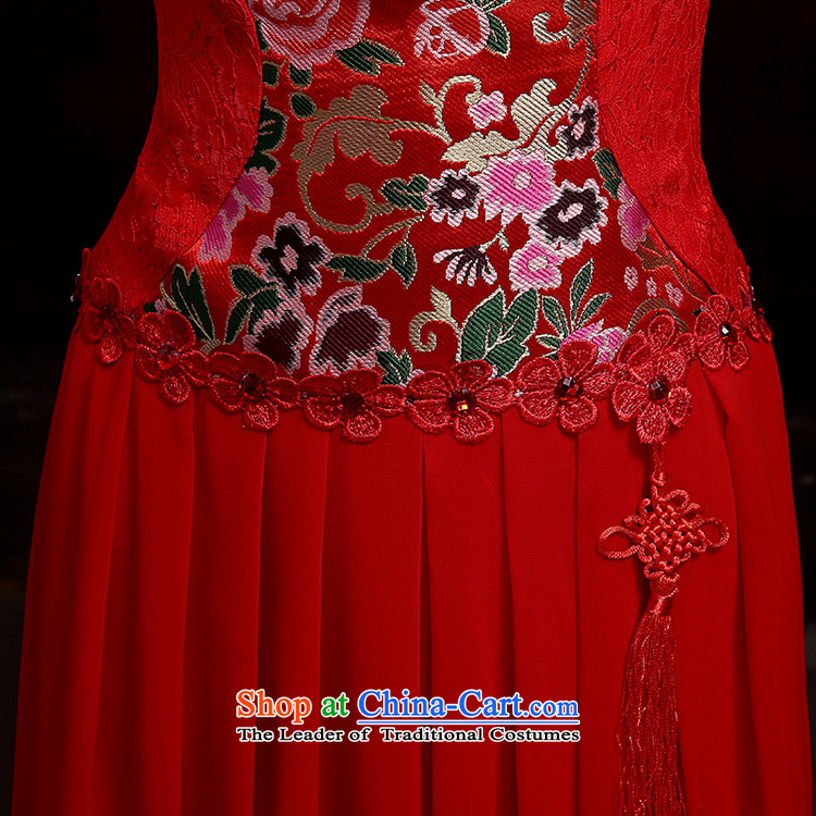 During the spring and autumn bride bows services 2015 new red marriage qipao gown Sau San stylish long-sleeved wedding dresses qipao gown red XL improved picture, prices, brand platters! The elections are supplied in the national character of distribution, so action, buy now enjoy more preferential! As soon as possible.